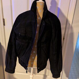 vtg Weekends men's blk suede jacket , size medium(40)